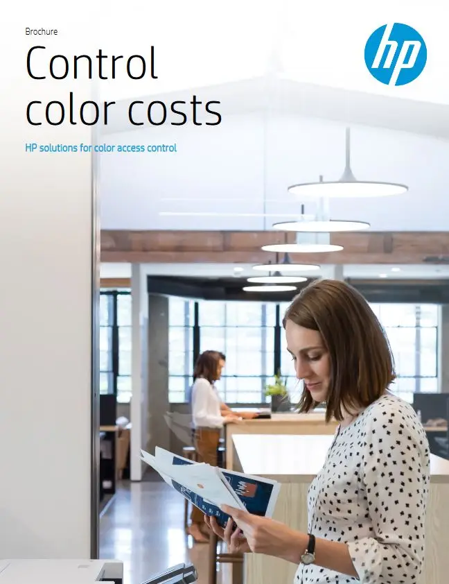 HP, Control Color Costs, Brochure, Hewlett Packard, Pear Tree  Enterprises