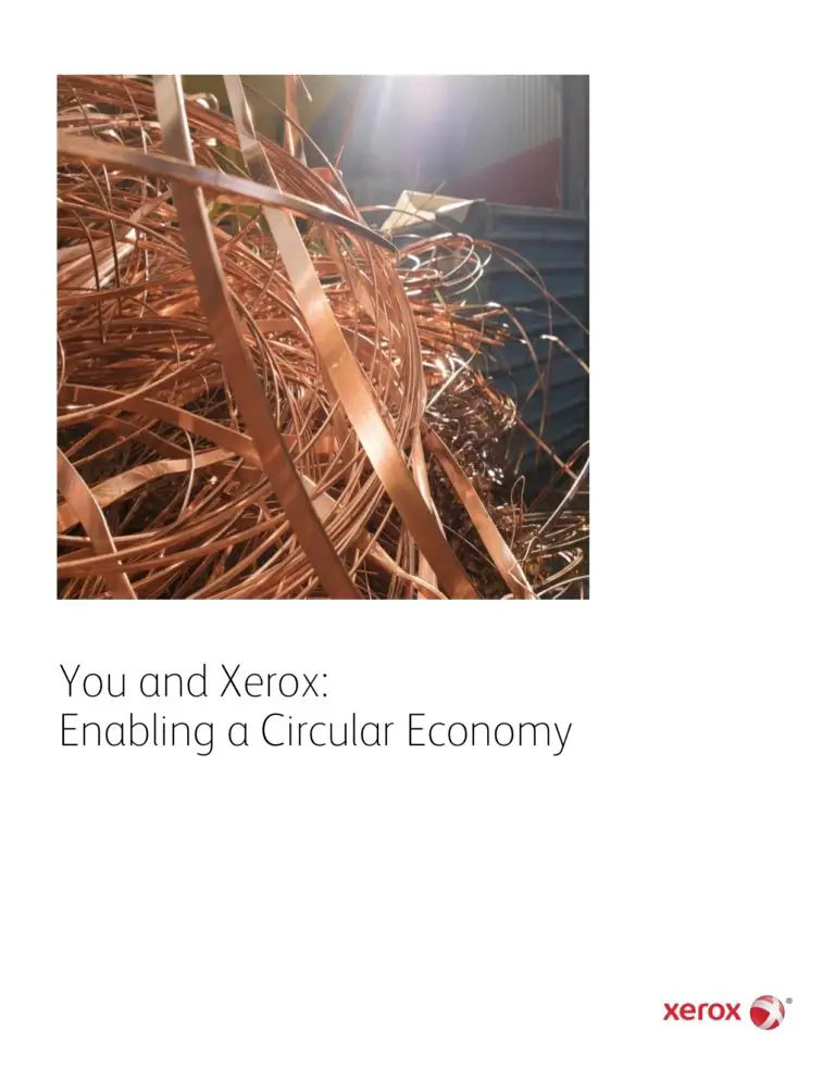 Enabling A Circular Economy, Go Green, Recycle, Xerox, Environment, Pear Tree  Enterprises