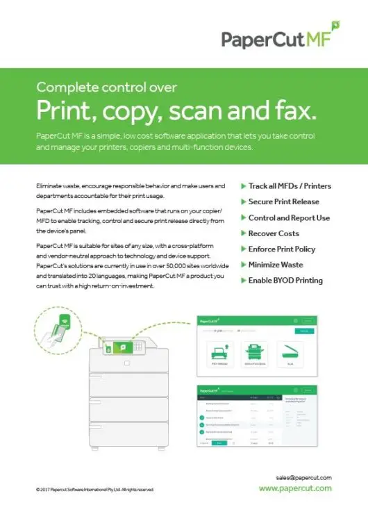 Papercut, Mf, Fact Sheet, Pear Tree  Enterprises